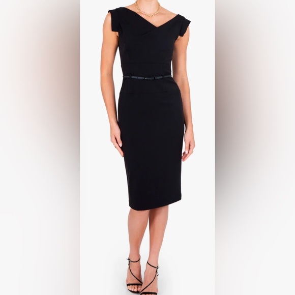 Black Halo Dresses & Skirts - Black Halo Classic Jackie O Sheath Dress Black Size 4